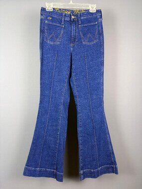 Wrangler x Lainey Wilson Bare Back Pintuck Flare Jeans 28x32 Moonlight NWOT